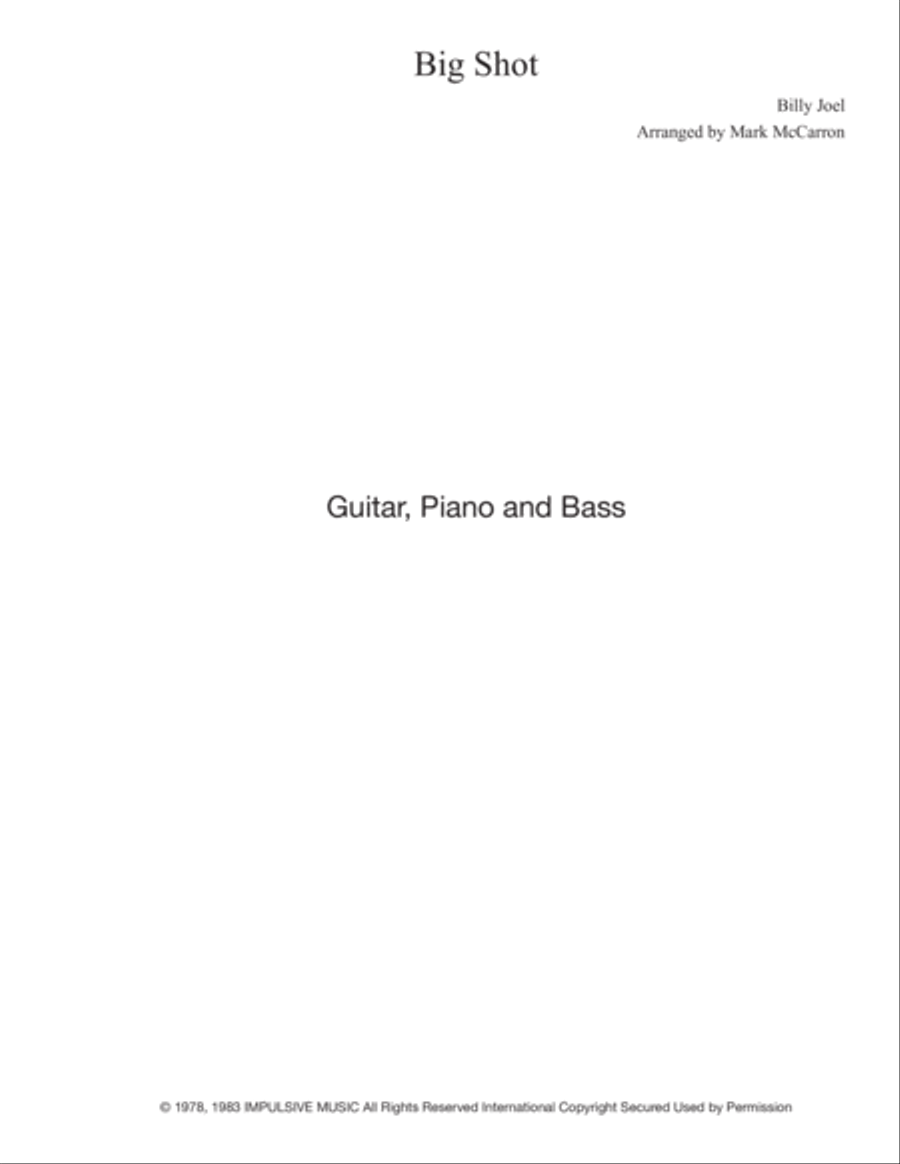 Big Shot Electric Guitar scores gallery preview page 1
