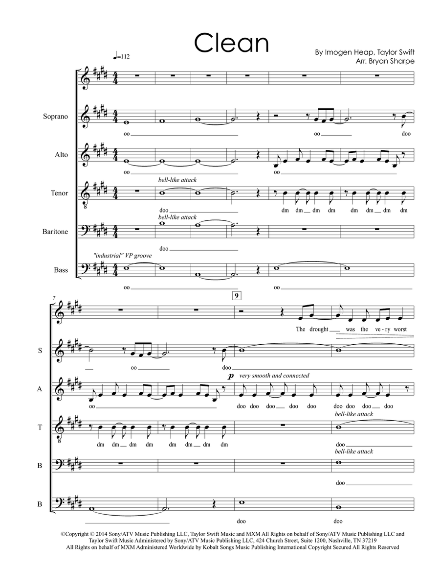 Clean 4-Part scores gallery preview page 1