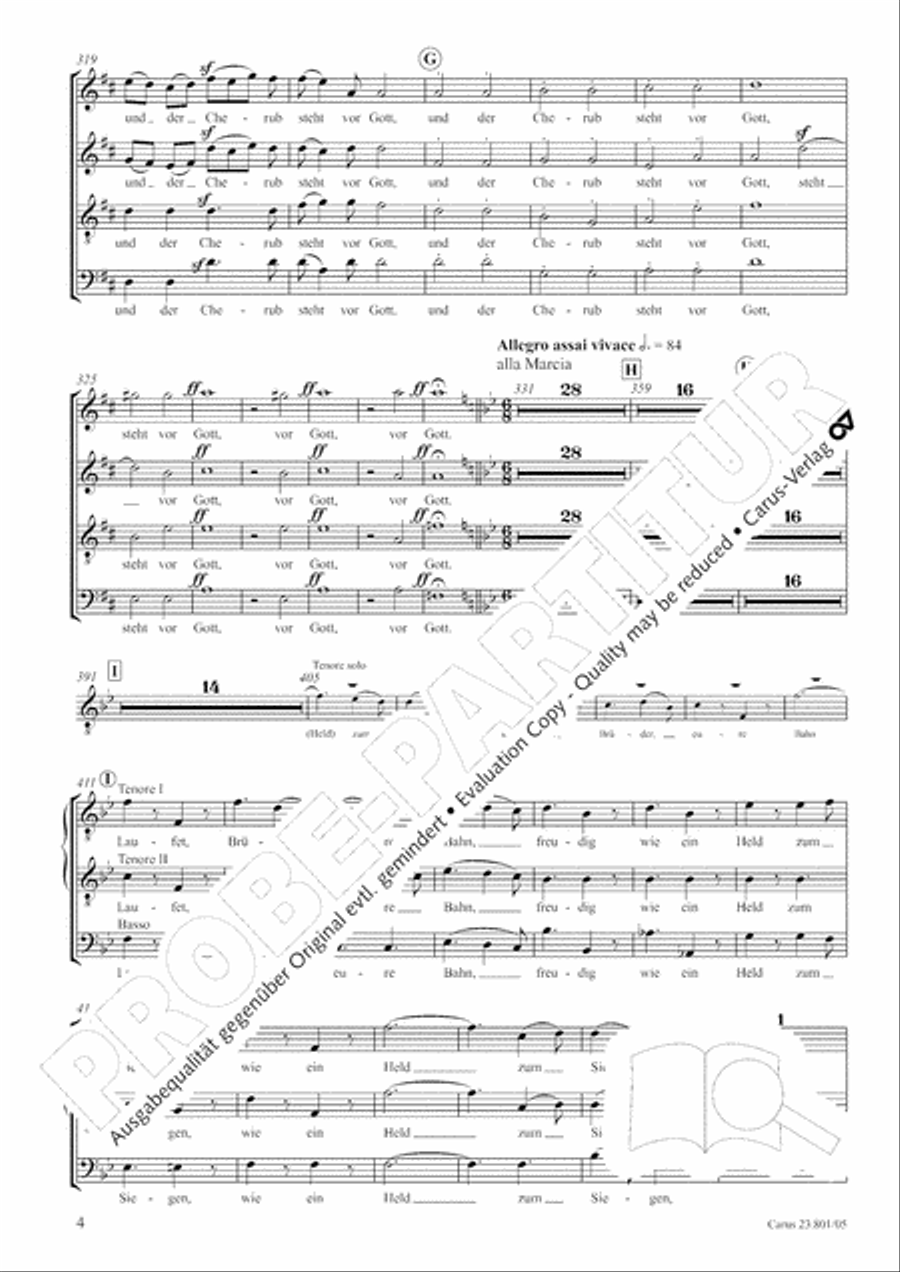 Symphony No. 9, Op. 125 - Finale (Choral Symphony) Symphony No. 9, Op. 125 - Finale (Choral Symphony) 4-Part scores gallery preview page 5