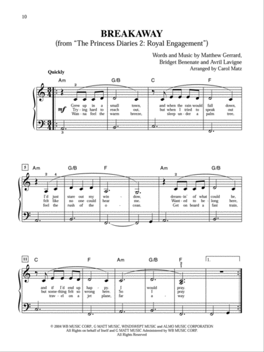 Greatest Movie Hits (Big Note Piano) Easy Piano scores gallery preview page 2