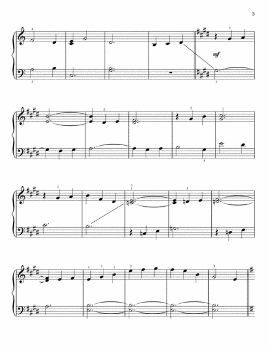 A Golden Childhood A Golden Childhood Easy Piano scores gallery preview page 3