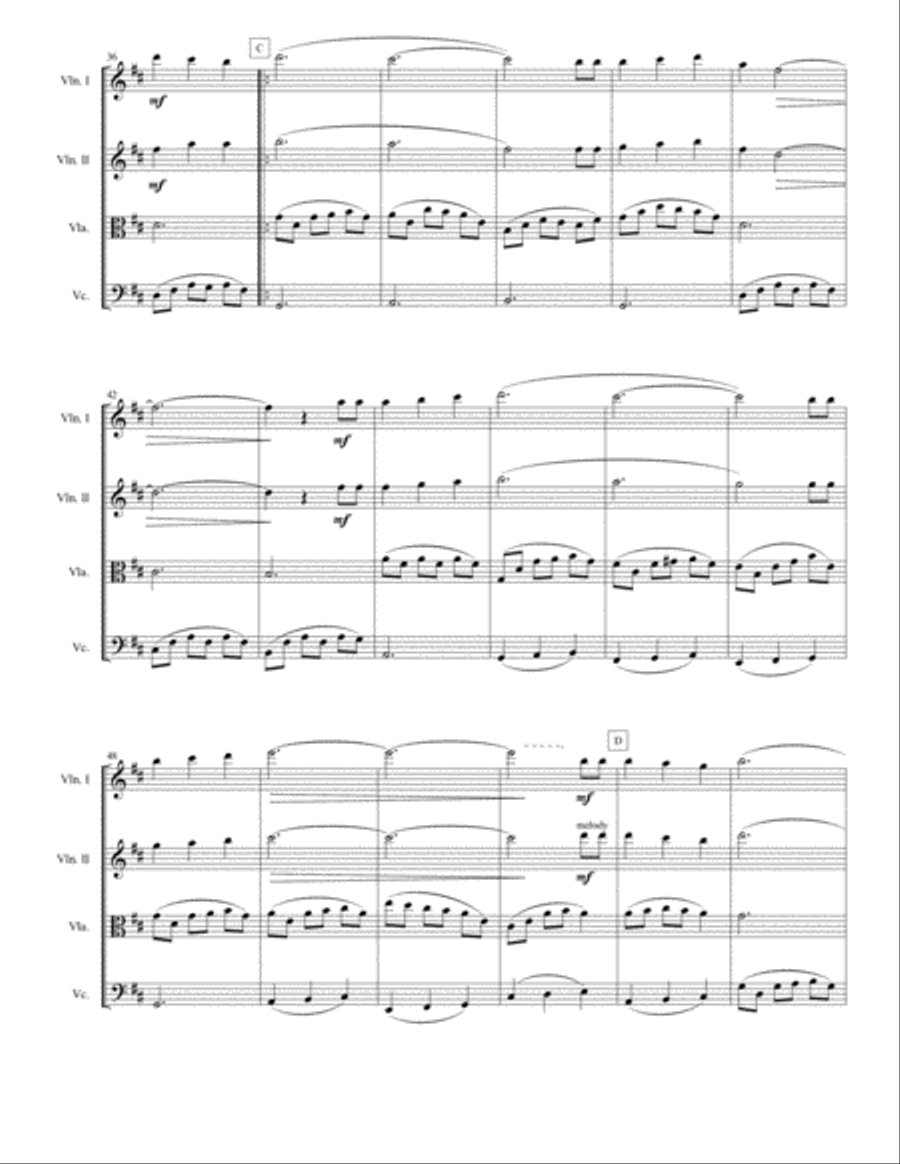 Annie's Song String Quartet scores gallery preview page 6