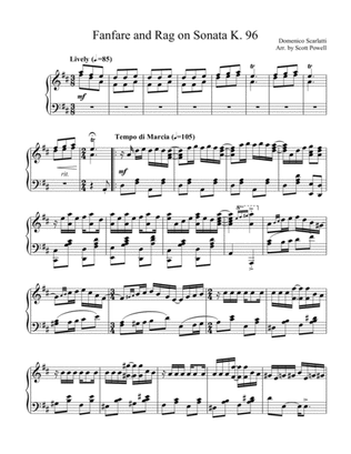 Fanfare and Rag on Sonata K. 96