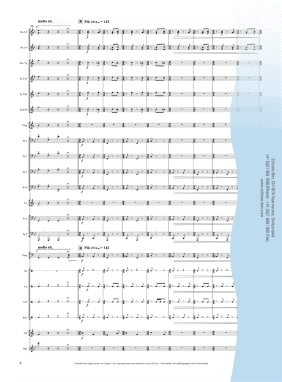 Grand Fanfare Grand Fanfare Brass Ensemble scores gallery preview page 7