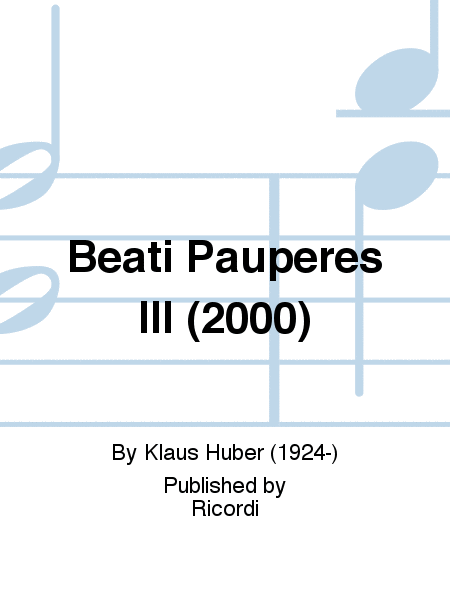 Beati Pauperes III (2000)