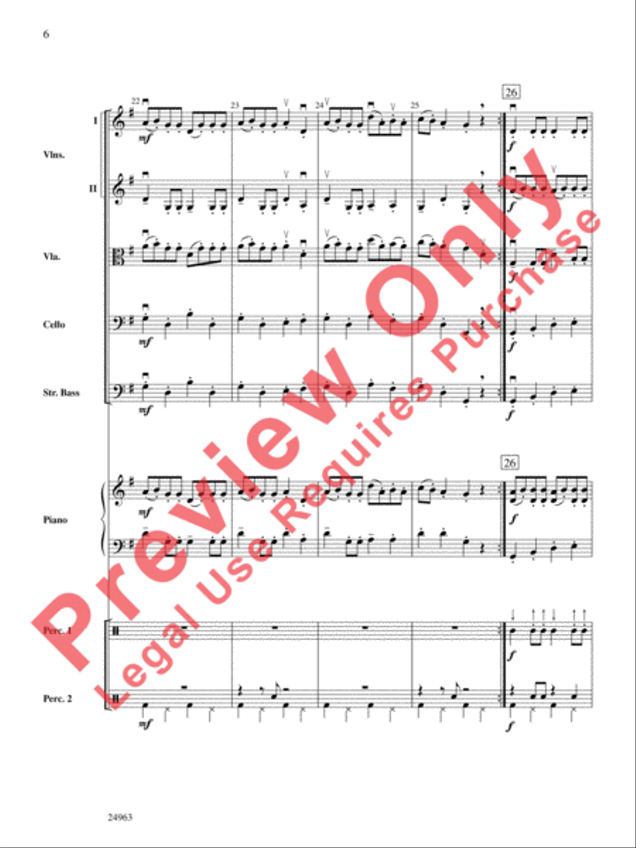 Zydeco Two-Step String Orchestra scores gallery preview page 7