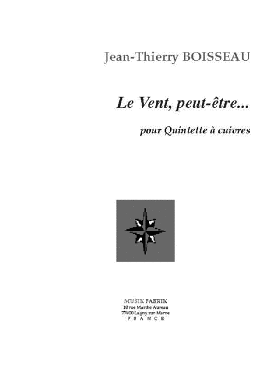Le Vent, Peut-etre... Le Vent, Peut-etre... Brass Quintet scores gallery preview page 1