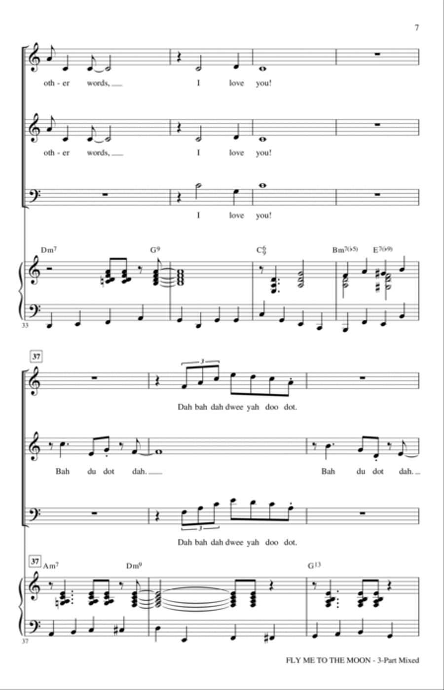 Fly Me To The Moon (In Other Words) (arr. Roger Emerson) 3-Part scores gallery preview page 5