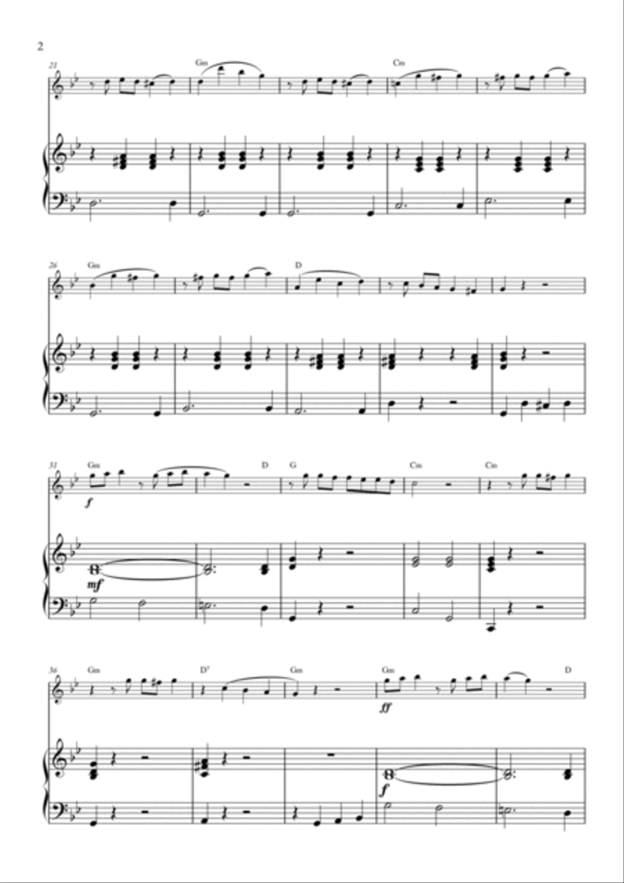 La Cumparsita Flute Solo scores gallery preview page 2