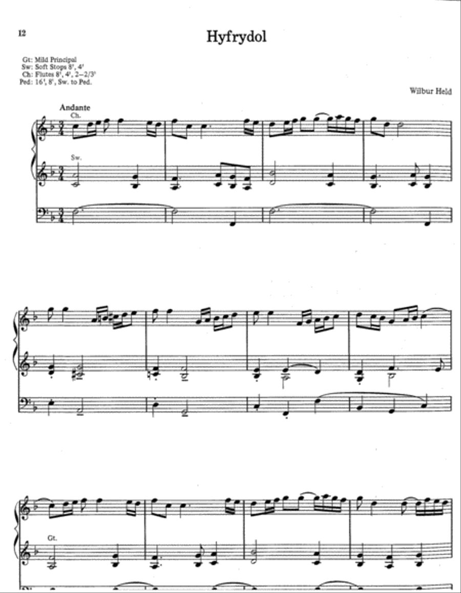 Those Wonderful Welsh, Set 1 Organ scores gallery preview page 5