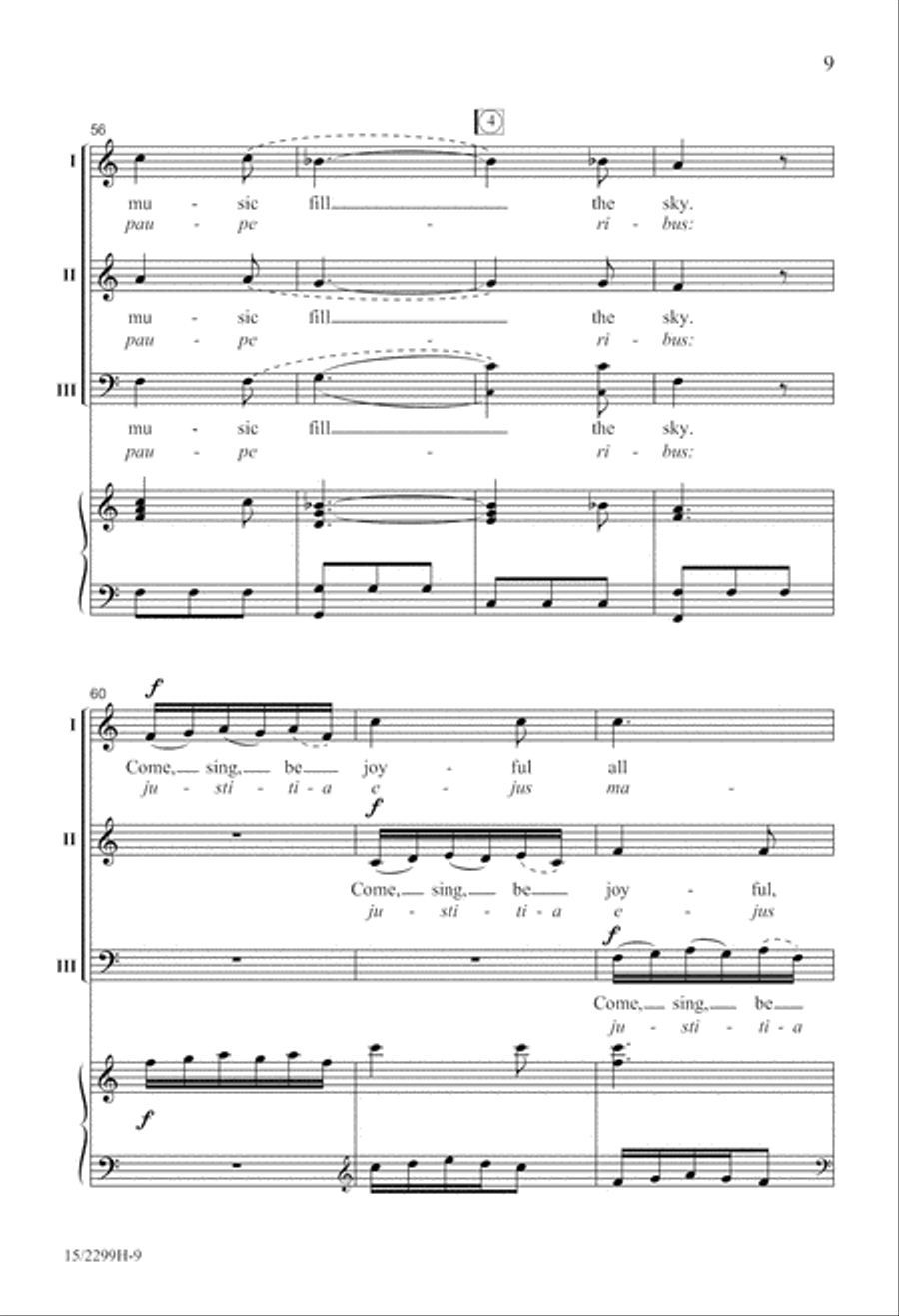 Come, Sing and Be Joyful Divisi scores gallery preview page 10