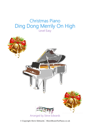Ding Dong Merrily On High - Solo Piano - Easy