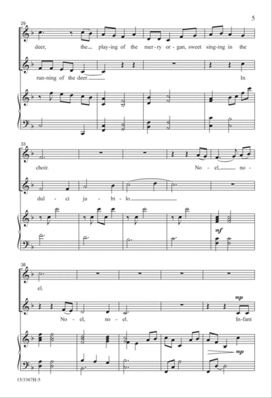 A Carol Tapestry SSA scores gallery preview page 5
