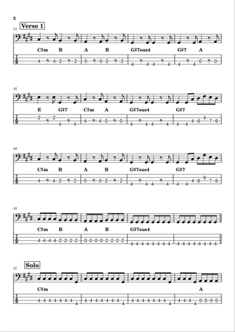 California Dreamin' Guitar Tablature scores gallery preview page 2