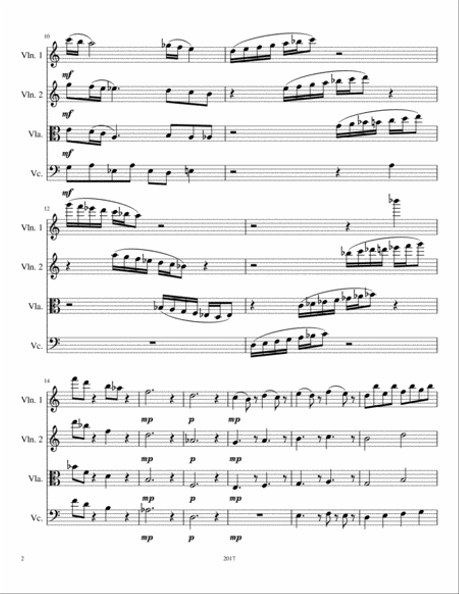 Four Robins (String Quartet) image number null