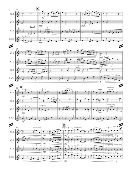 Amapola (for Clarinet Quartet) image number null