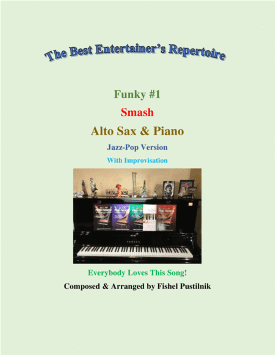 Funky #1 "Smash" Piano Background for Alto Sax and Piano-Video