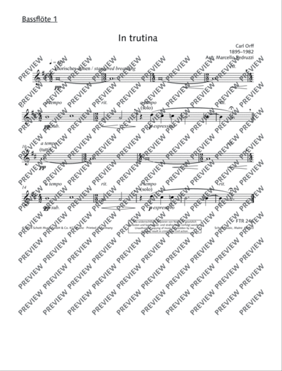 In trutina Flute Choir scores gallery preview page 15