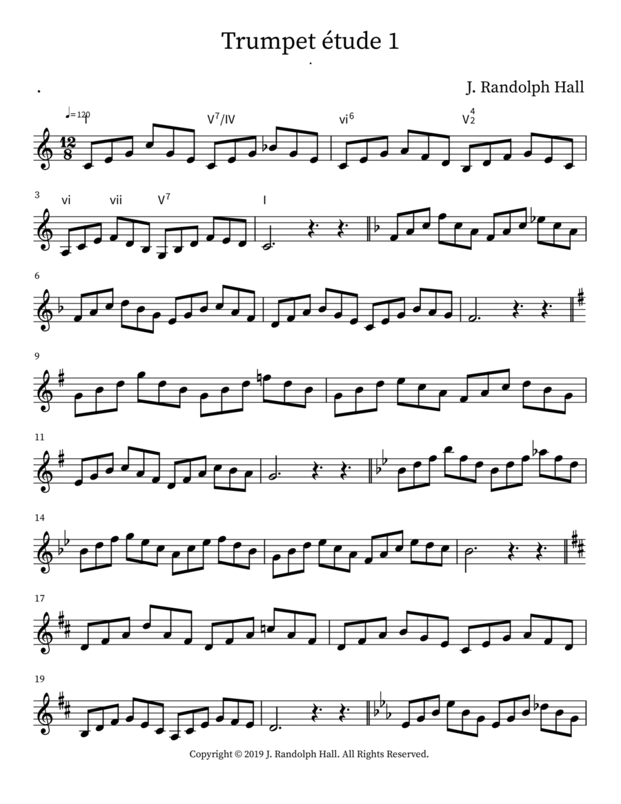 Etude trumpet online