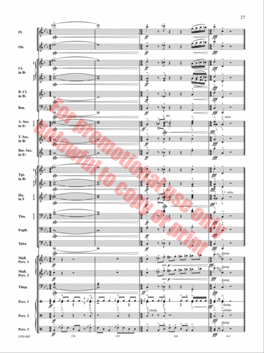 Ghost Run Concert Band scores gallery preview page 28