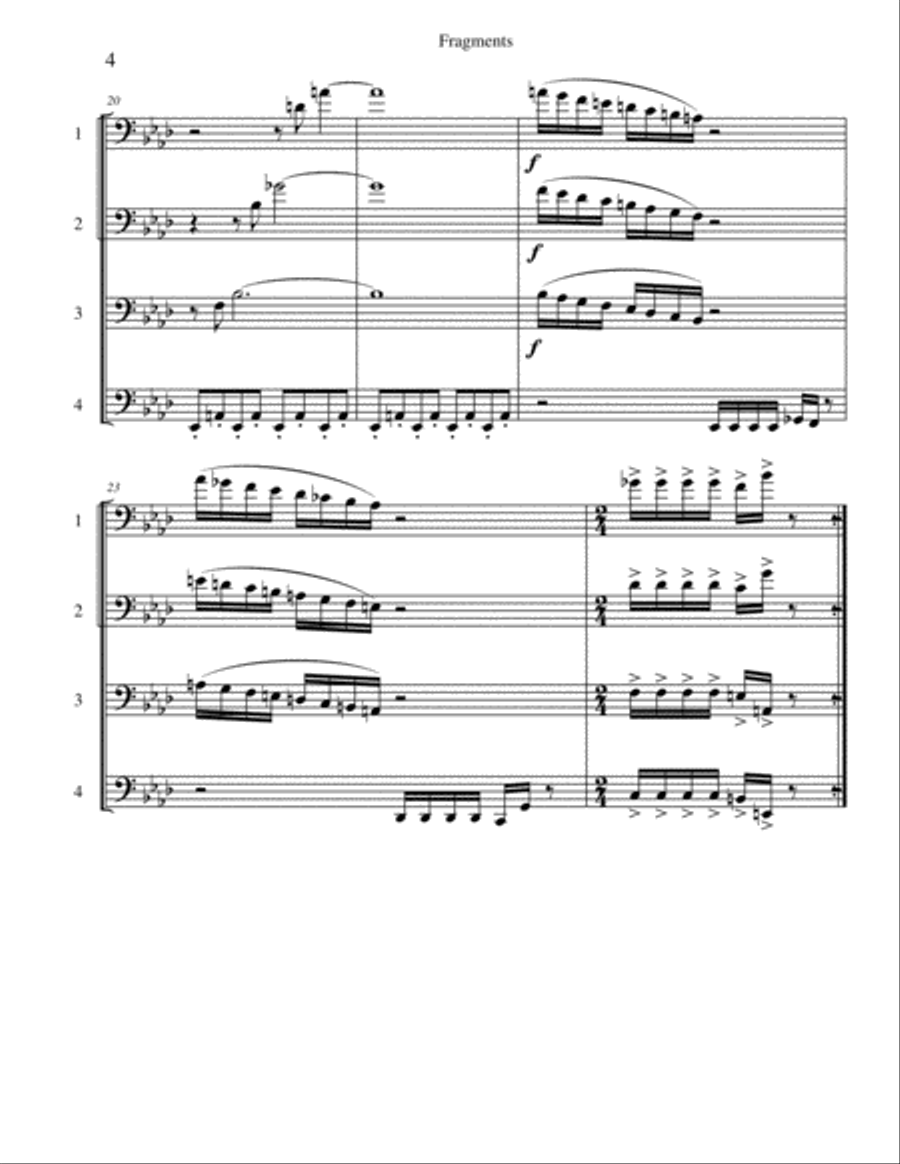 Fragments Fragments Brass Ensemble scores gallery preview page 4