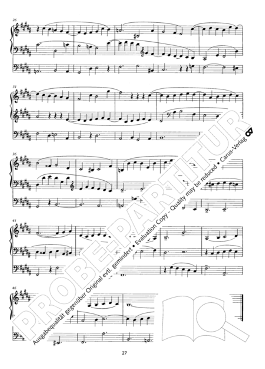 Zwolf Trios fur die Orgel Organ Solo scores gallery preview page 28