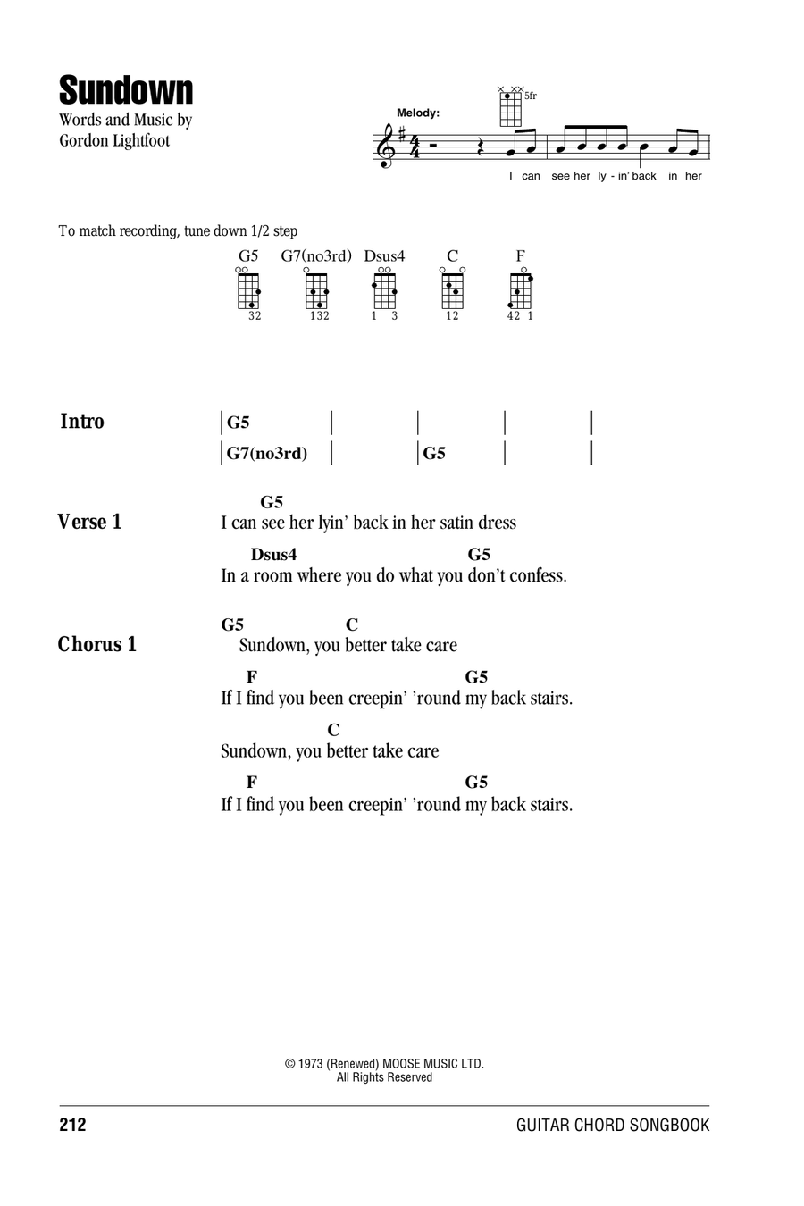 Sundown Sundown Mandolin scores gallery preview page 1