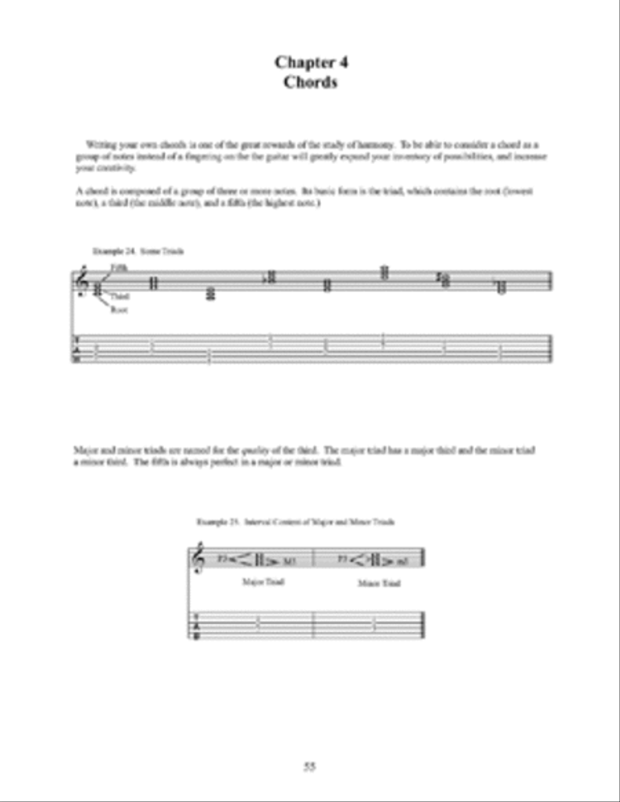 Introduction to Harmony for Guitar With Tab Guitar Tablature scores gallery preview page 4