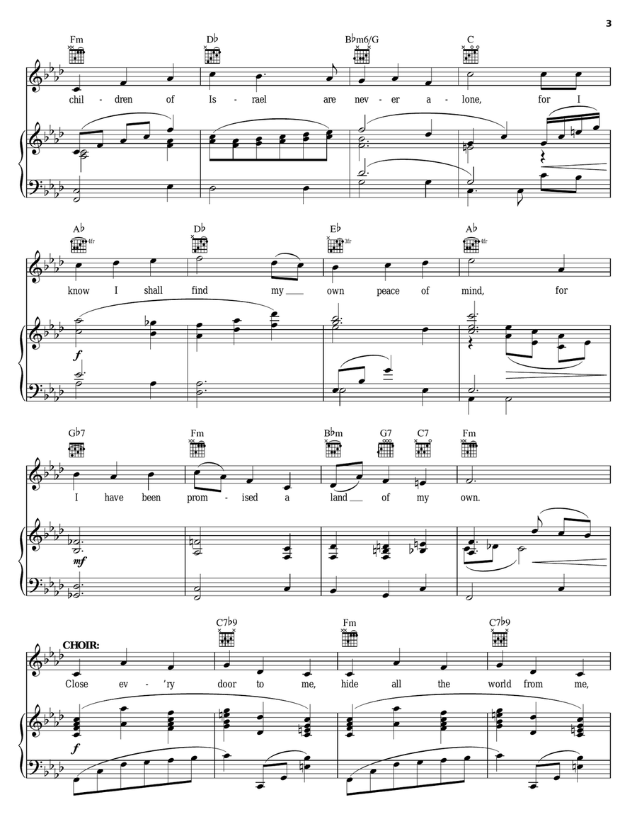 Close Every Door (from Joseph and the Amazing Technicolor Dreamcoat) Guitar scores gallery preview page 3
