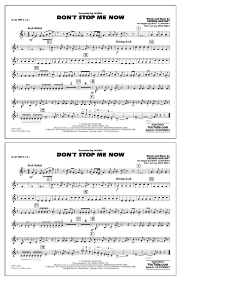 Don't Stop Me Now - Baritone T.C.