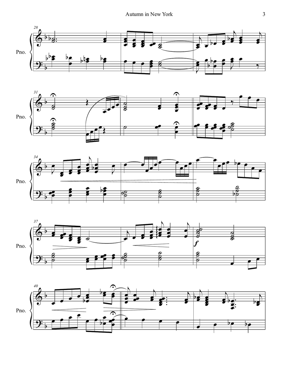 Autumn In New York Autumn In New York Piano Method scores gallery preview page 4