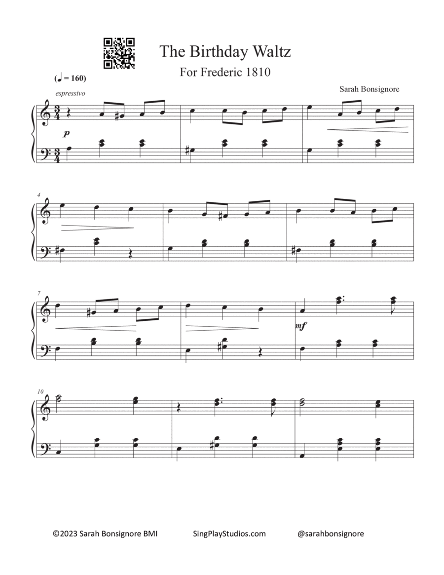 The Birthday Waltz Piano Method scores gallery preview page 1