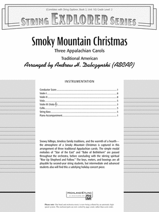 Smoky Mountain Christmas: Score