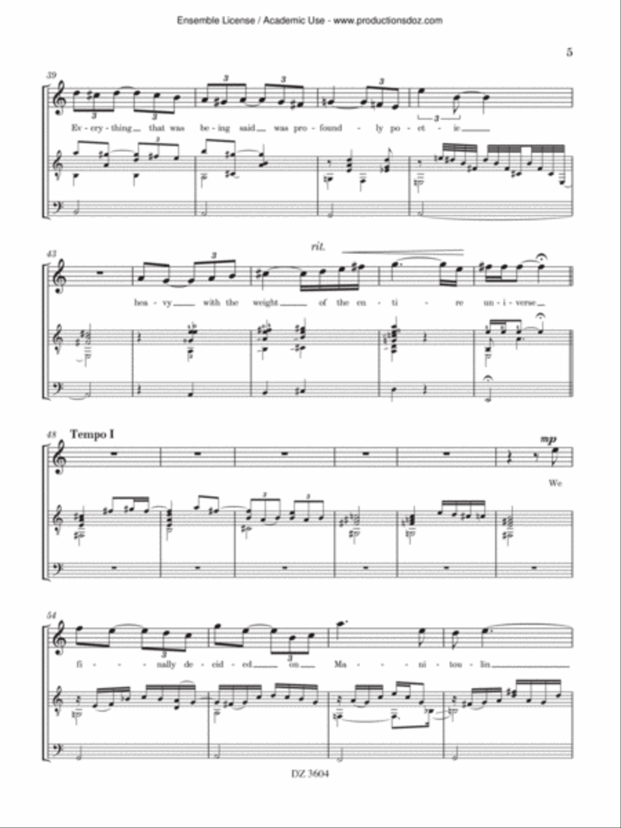 Texts of David Classical Guitar scores gallery preview page 5