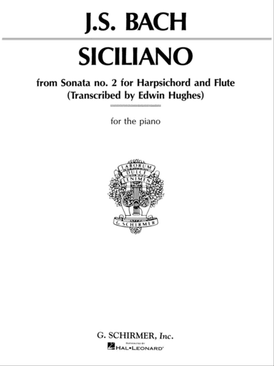 Siciliano Sonata No. 2 Piano Solo scores gallery preview page 1