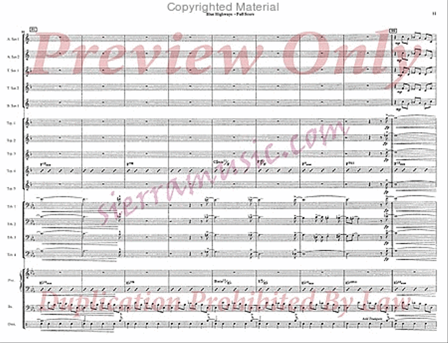 Blue Highways Blue Highways Jazz Ensemble scores gallery preview page 12