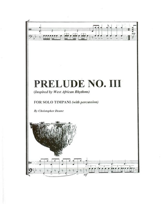 Book cover for Prelude no. 3