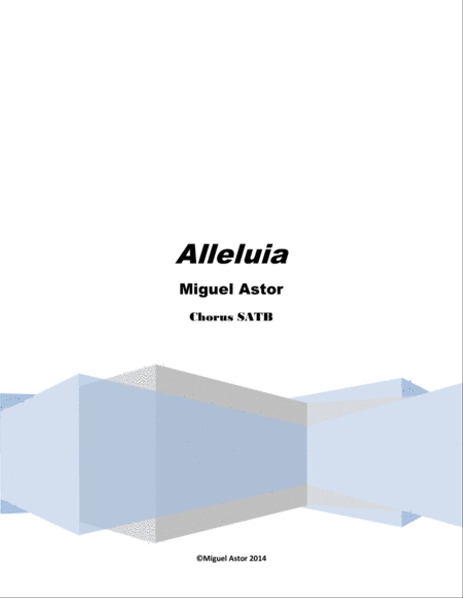 Alleluia 4-Part scores gallery preview page 1