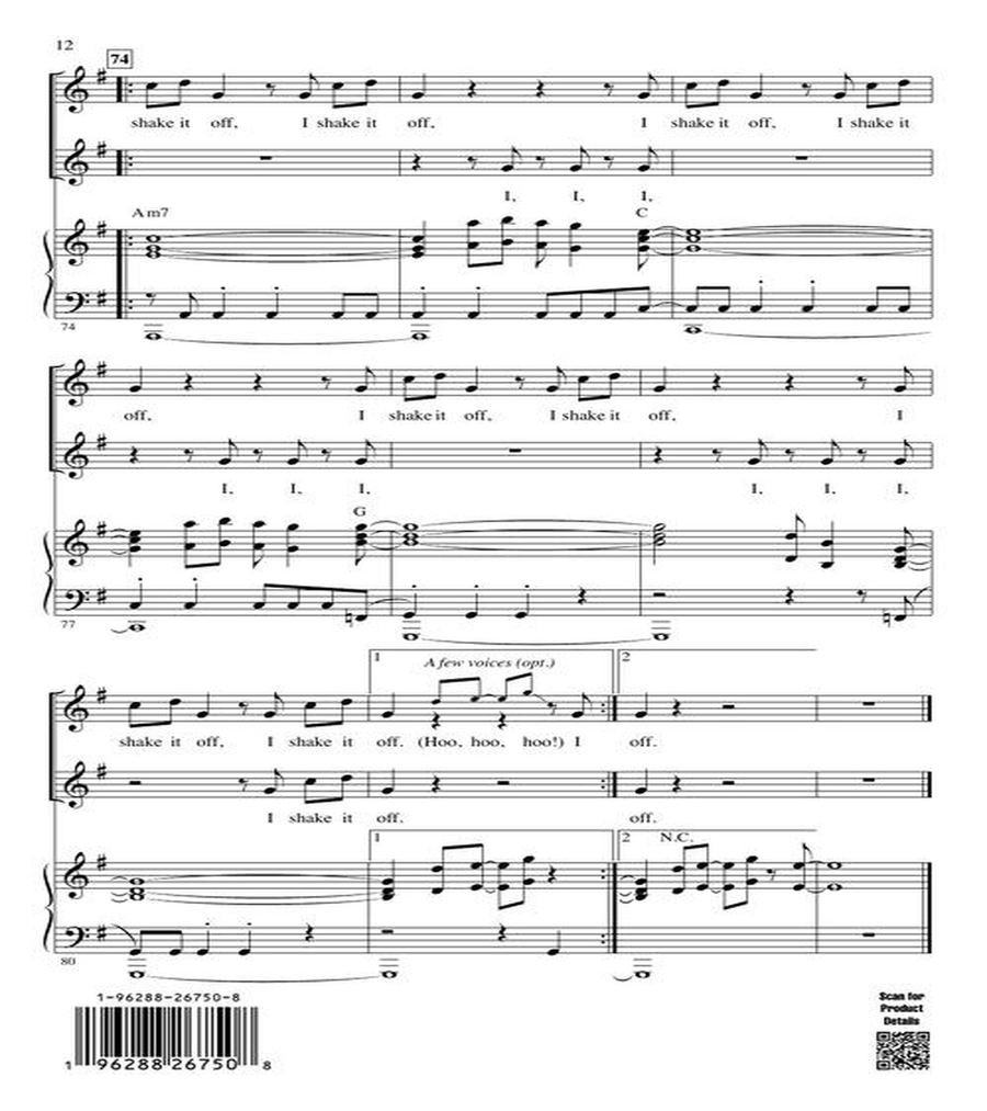 Shake It Off Shake It Off 2-Part scores gallery preview page 6