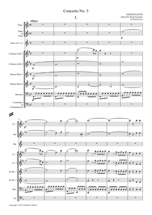 Haydn: Concerto No. 5 (Classical Wind Ensemble)