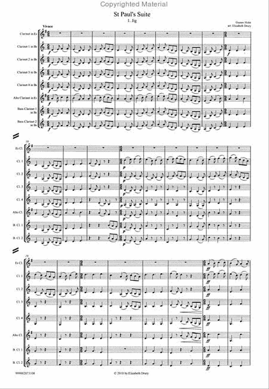 St Paul's Suite Chamber Music scores gallery preview page 2
