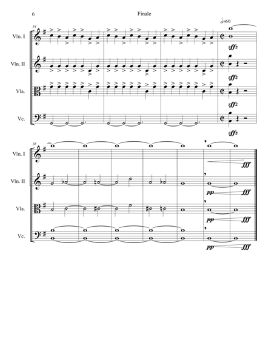 Firebird Suite String Quartet scores gallery preview page 6