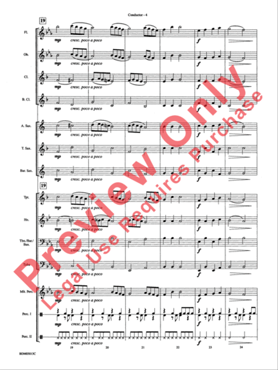 Angels We Have Heard on High Concert Band scores gallery preview page 7