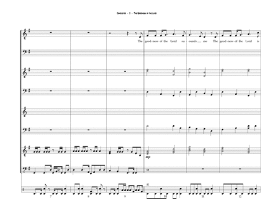 The Goodness of the Lord Small Ensemble scores gallery preview page 2
