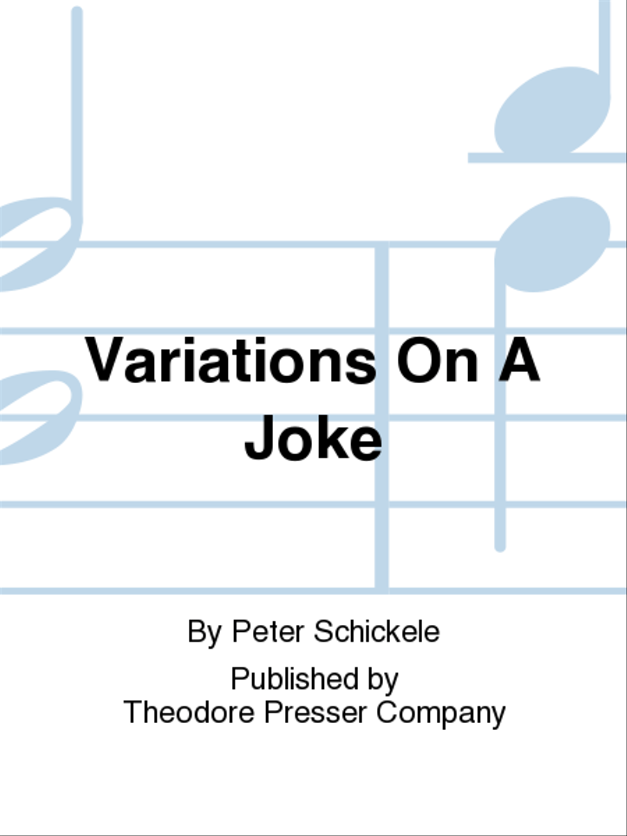 Variations On A Joke Chamber Music scores gallery preview page 1