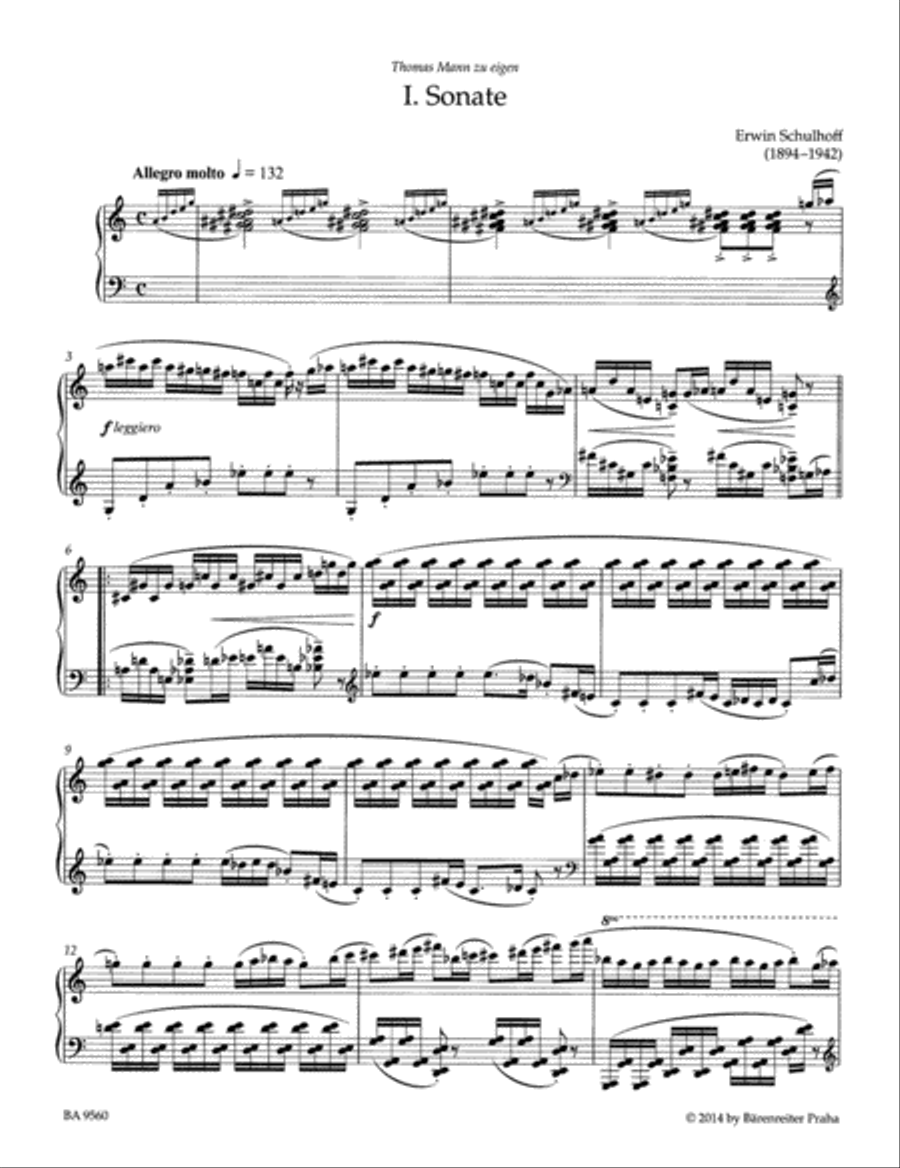 Sonatas for Piano no. 01. Mrz Piano Solo scores gallery preview page 2
