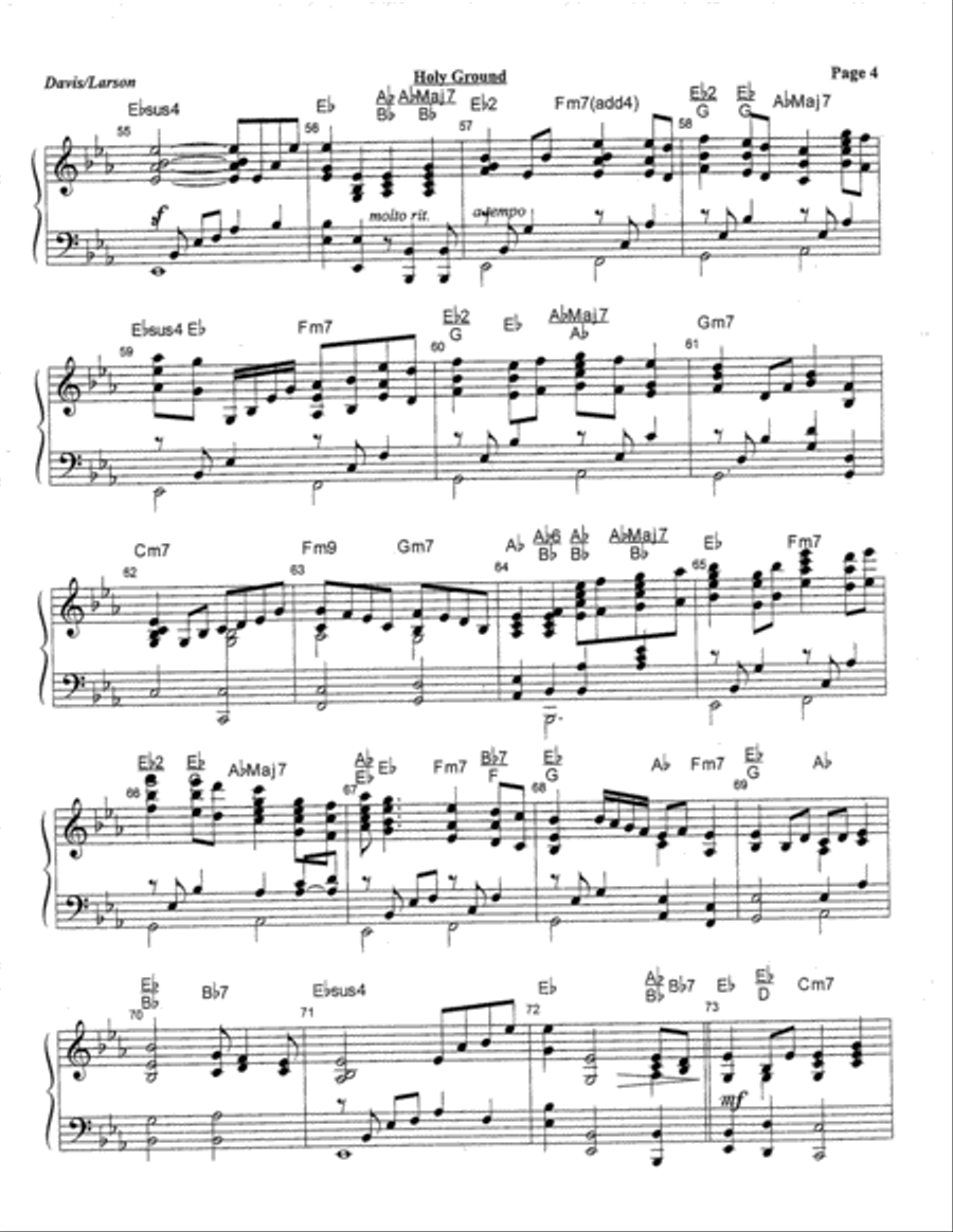 Holy Ground 4-Part scores gallery preview page 20