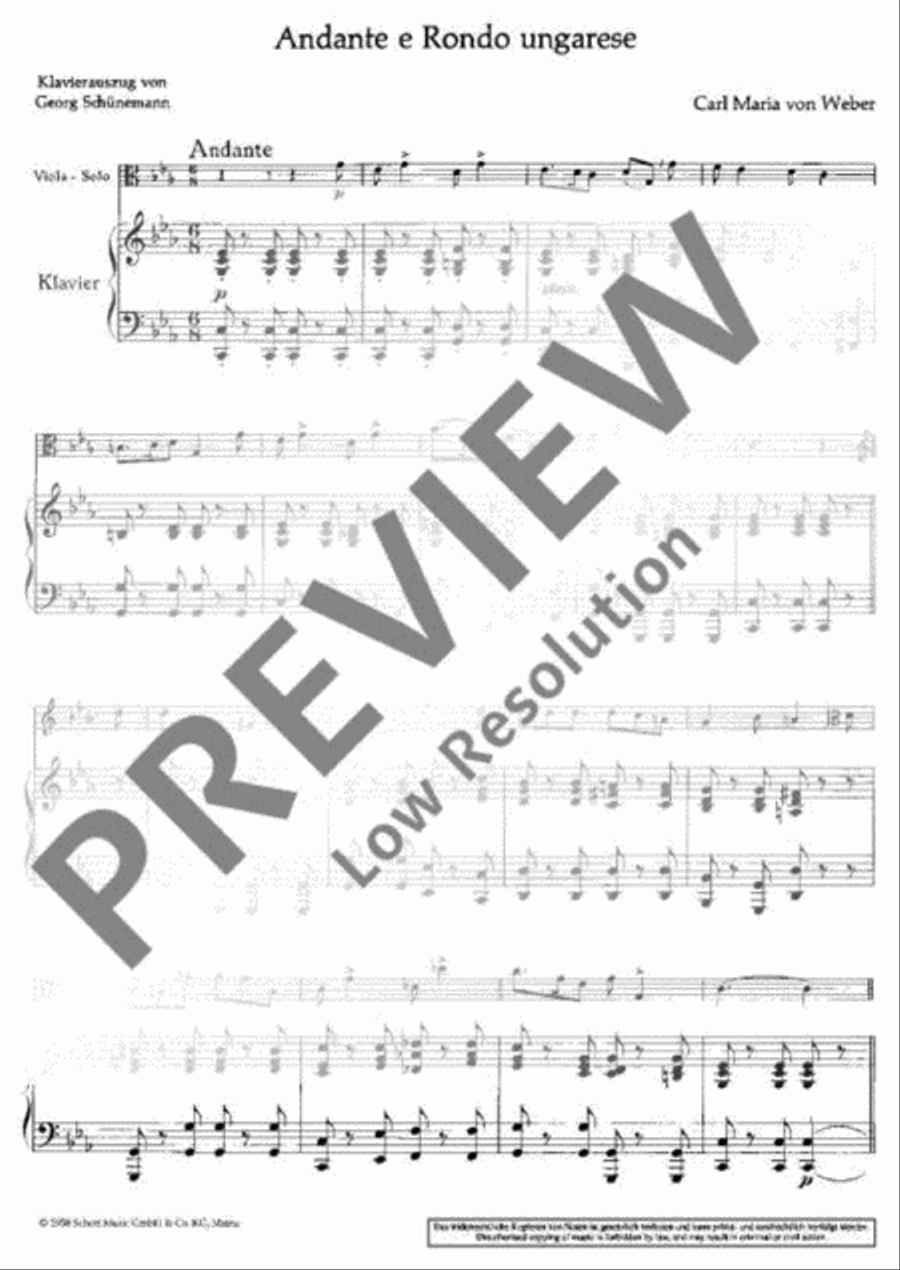 Andante and Rondo ungarese Viola scores gallery preview page 6
