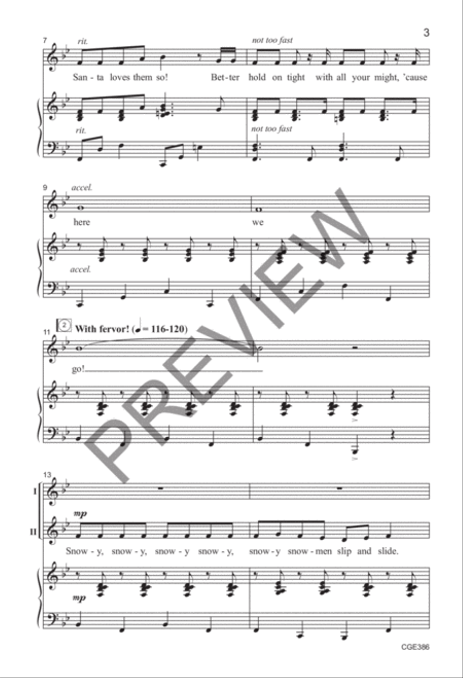 A Tongue Twister Holiday (Two-part) 2-Part scores gallery preview page 3