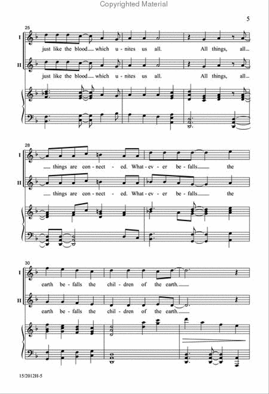 All Things are Connected 2-Part scores gallery preview page 5